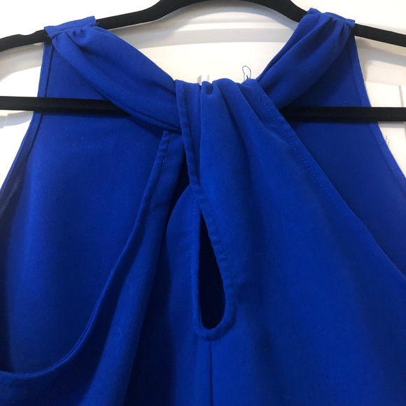 Skies are Blue, Royal Blue Blouse, Size M - Picture 2 of 5